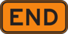End Of The Road Sign Clip Art